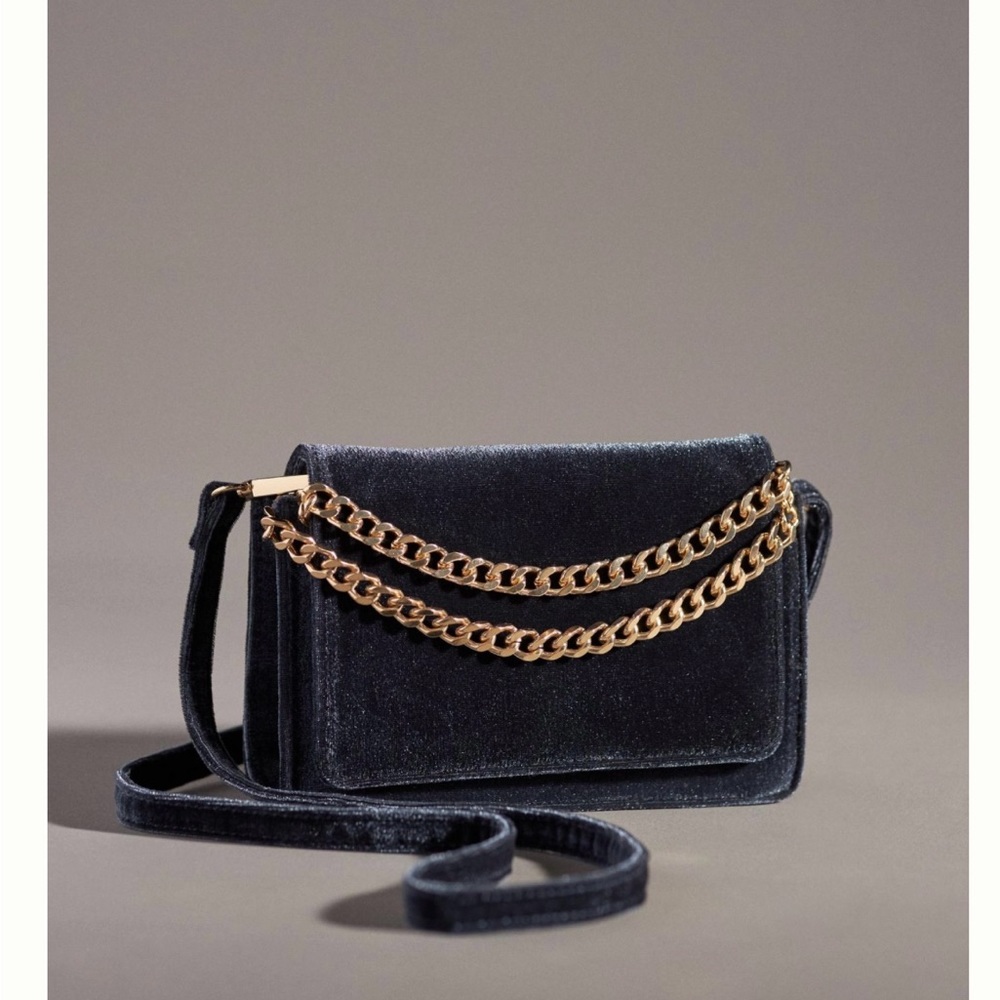 Anthropology velvet crossbody wallet/purse